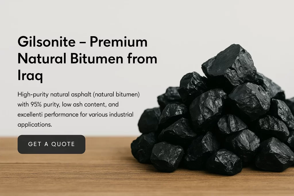 High-purity Gilsonite (natural bitumen) in jumbo bags – Direct supply from our mine in Iraq