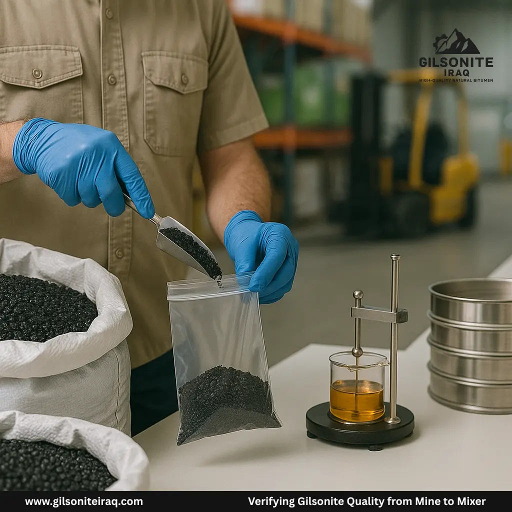 Spec-to-Site: Verifying Gilsonite Quality from Mine to Mixer