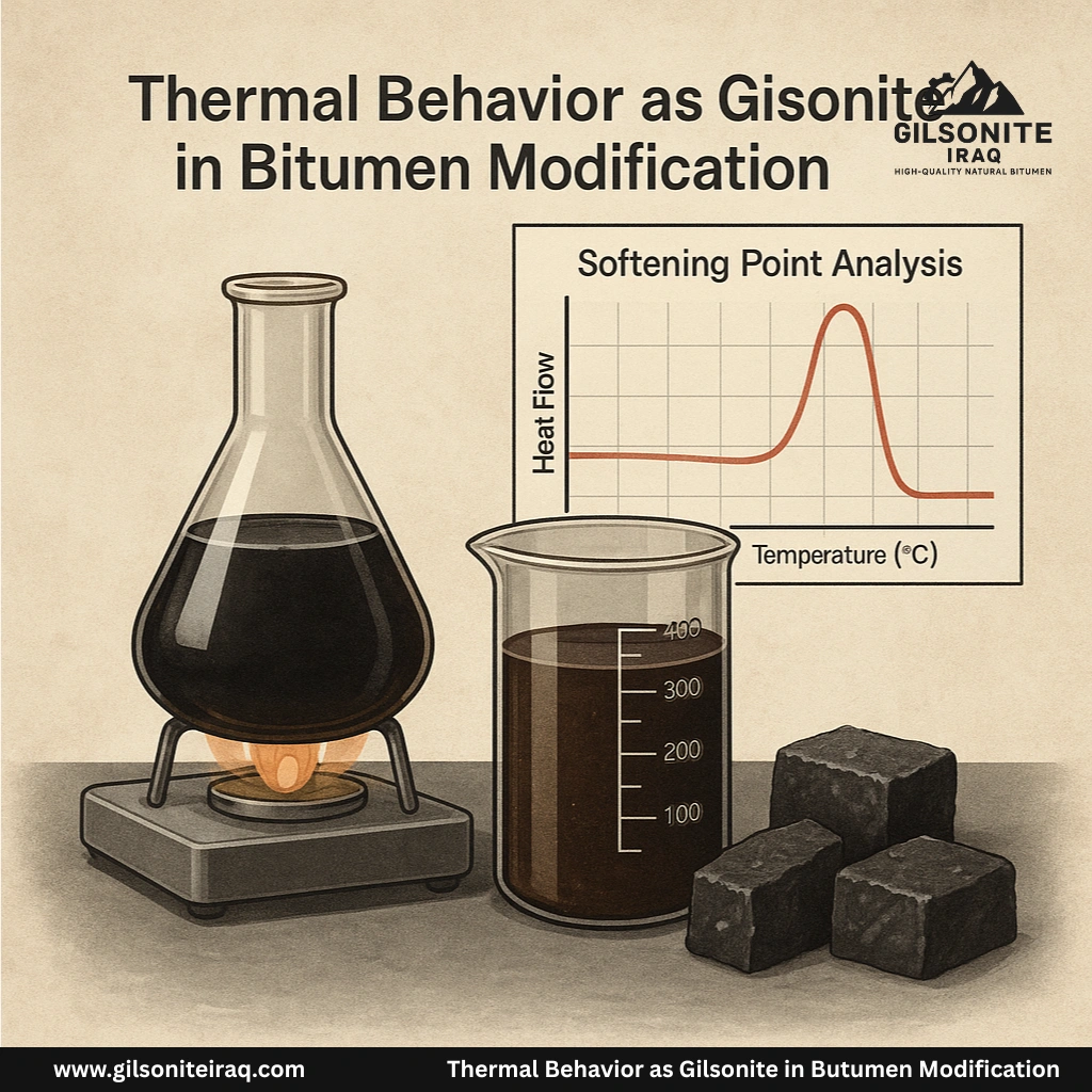 Thermal Behavior of Gilsonite in Bitumen Modification